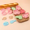 Serie de Pingüinos de Dibujos Animados Molde para Galletas Pingüino Pequeño Molde para Galletas de Dibujos Animados 3D Galletas Impresas con Simulación de Arcilla DIY