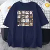 Comercio exterior verano nuevo anime animal gatito estampado de dibujos animados manga corta mujer algodón holgado casual japonés y coreano camiseta mujer