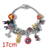 Película de Animación de Dibujos Animados Más Vendida Europea y Americana Transfronteriza Avengers Capitán América Pulsera Panjia Joyería DIY