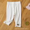 Leggings Finos de Verano para Niña, Pantalones de Siete Puntos para Bebé, Ropa Exterior Anti-mosquitos, Estilo Extranjero, Estilo Extranjero, Para Niños, Combinan con Todo, Niños