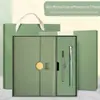 Conjunto de Caixa de Presente para Caderno Personalizável com Logotipo Imprimível Presente Comemorativo para Empresas Caderno USB Diário