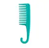 Peine de Dientes Anchos Peine Masajeador con Gancho Peine para Cabello Rizado Cabello Largo Fácil de Peinar Peine Grande para el Hogar No se Rompe Fácilmente Cabello Liso para Hombres y Mujeres