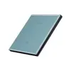 Interruptor conmutador de doble apertura y doble control de tipo 86, estándar europeo, panel de cristal templado, enchufe de interruptor con USB, azul hielo
