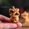 Talla en Madera de Tuya Lindo León Despertando Pieza de Mano León de Marea Nacional Adornos para el Hogar Feng Shui Literatura Juego Adornos de Suerte Regalo