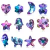 Suministro Directo de Fábrica Accesorios para Joyería Hecha a Mano diy Trébol de Cuatro Hojas Gota de Agua Arcoíris Pendientes Fantasía Cadena de Cuentas Collar Multiestilo