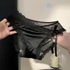 Carta de amor em cetim~Calcinha de renda sexy estilo francês para mulheres, transparente e respirável com laço, forro 100% algodão, modelo biquíni