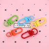 Gancho para llavero de metal con pintura de color caramelo, hebilla para puerta, hebilla para perro, hebilla de resorte, hecho a mano, joyería DIY, material de anillo colgante