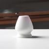 Tazón de taburete matcha de estilo japonés transfronterizo color degradado herramienta de té de punto tazón de té a rayas de cerámica soporte para té 100 benli