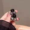 Pinza de Princesa con Lazo de Pedrería Dulce, Pinza Pequeña de Garra Estilo Nueva Primavera, Pinza de Alto Nivel para Flequillo Lateral, Pasador para Cabello Suelto
