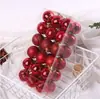 Paquete al por mayor de 4 cm Bola de Navidad Bola con Forma Especial Set Combinado de 36 Piezas Bola con Recubrimiento Navideño Caja de Suministros para Decoración de Árbol de Navidad