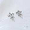 Aretes de Cruz Iris de Circonita con Incrustaciones de Oro Real de 14K que Conservan el Color Accesorios Aretes DIY Hechos a Mano Materiales de Joyería para la Oreja