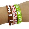 Pulsera de silicona de rugby temática Amazon fiesta deportiva GAMETIM TOUCHDOWN pulsera de muñeca de goma