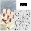 Nuevo Estilo Chino Estilo Nacional Tinta Calcomanía para Uñas Arte de Uñas 2023 Nueva Marea Nacional Poesía Antigua Tinta Bambú Adhesivo Decoración de Uñas