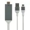 Tipo-C a HDMI Soporta Hdcp Teléfono Móvil a TV. Cable de Pantalla Compartida para Teléfono Móvil Soporta Google y Netflix