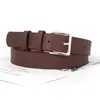 Nuevo cinturón delgado de hebilla de pin para mujer, casual y versátil, cinturón decorativo para jeans de mujer, cinturón para pantalones de mujer, venta al por mayor desde el fabricante