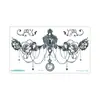 Colección Rui Ka Long: Pegatinas de Tatuaje con Patrón Seductivo para Clavícula y Pecho, Pegatinas de Tatuaje Sexy, Diseño Floral de Larga Duración con un Toque de Lujo