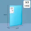 Páginas insertables transparentes para carpetas de documentos, libro de almacenamiento clasificado engrosado impermeable multicapa A5 para informes de examen de embarazo y formularios de examen