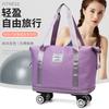 Bolsa de viagem de roda universal de curta distância feminina leve portátil de grande capacidade dobrável bolsa de bagagem bolsa de viagem masculina