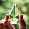 38/50/63MM dupla face em forma de pêra transparente vidro cristal prisma pingente sun catcher diy acessórios de casamento