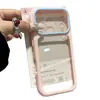 Marco de color sólido se transforma instantáneamente en una funda para teléfono adecuada para iPhone 17 Pro Max, compatible con iPhone 16, funda transparente cielo estrellado de dopamina