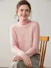 Suéter Interior Estilo Nuevo Otoño e Invierno Tejido Holgado Sin Costuras Cachemir Suéter Pelo Cuello Lana Listo para Usar Capa Base Elegante