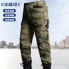 Pantalones Tácticos de Fanático Militar para Exteriores Overol Antisalpicaduras Múltiples Bolsillos Primavera y Otoño Carga Funcional Americana Ropa de Trabajo para Hombre