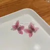 Brincos de Borboleta Coloridos Doces e Fashion para Mulheres, Luxo Leve, Estilo Único e de Alta Qualidade, Brincos da Moda de Celebridades da Internet