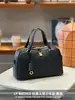 Bolsa de Bowling com Agulha para Mulheres, Bolsa Tote de Grande Capacidade, Bolsa de Mão da Moda em Couro Genuíno de Primeira Camada, Bolsa de Ombro, Bolsa de Areia em Couro de Primeira Camada