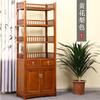 Estantería de Madera Maciza Estilo Chino Librería Sencilla Vitrina para el Hogar Estante de Almacenamiento Aparador Gabinete de Té Gabinete de Té Gabinete de Almacenamiento
