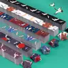 Tiras de Origami Estrella de la Suerte Roja Grande para Deseos, Origami de Estrella de Cinco Puntas, Estrellas Pequeñas de Estilo Tradicional, Tiras Largas de Papel Plegado de Colores al por Mayor