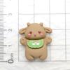 Babero de dibujos animados de animales para bebé, crema, pegamento, bricolaje, funda para teléfono móvil, material de resina, accesorios, horquilla, material para el titular, bolsa