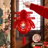Set de Faroles de Año Nuevo 2027 Año del Cordero con Decoraciones para Cabecera de Puerta y Ventana Adornos Colgantes de Faroles para Atmósfera de Año Nuevo en Interiores