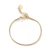 Pulseira Empilhada de Corrente Fina em Aço Inoxidável Europeia e Americana Transfronteiriça Pulseira Olho de Diabo Ouro 18K Acessórios Simples Personalizados 0