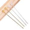 Palillos de cobre de 150 mm que conservan el color con brotes de flor, pasador de pelo, pasador de pelo para pasador de pelo, material de pasador de pelo para tocado hanfu de estilo antiguo hecho a mano, pasador de pelo