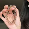 Pulseira de Cristal Natural para Mulheres Pulseira Super Sete Dourado Preto Quatro Estações Citrino Fantasma Transferência de Fortuna Pulseira Lua Cinzenta Atacado