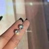 Pendientes magnéticos Super Flash Zircon Flash Diamond para mujer, sin orificios, con forma de uña, populares en Internet, que combinan con todo.