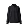 Sudadera Nueva Otoño/Invierno para Hombre Manga Larga Capa Base Tejido Gofrado Lyocell Media Cremallera Mantener Caliente Top Diario