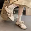 Sapatos baixos casuais femininos 2026 cor de balé bloco de cores novo estilo feminino tênis de plataforma retrô esportivo sapatos de treino alemães primavera verão Argan