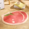 Tapete com Formato Estilo Ins para Entrada de Quarto, Capacho Doméstico, Tapete de Chão em Formato de Fruta, Tapete Absorvente Antiderrapante para Banheiro