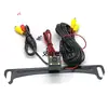 Venda direta da fábrica câmera de ré com 4 luzes LED, suporte de placa curto, câmera de carro de alta definição, à prova d'água