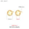 Pendientes de Plata de Ley 925 Soporte Vacío para Mujer Plata Antigua Arena Dorada Retro Soporte para Pendientes DIY Pendientes de Perla de Cera de Abeja Soporte Vacío