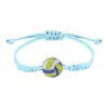 Pulseiras Populares Artesanais Tecidas de Liga Metálica Transfronteiriças para Baseball, Futebol, Basquete e Vôlei, Direto da Fábrica de Origem, em Estoque