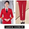 Uniformes de Aviação Comissário de Bordo Etiqueta de Comissário de Bordo Roupa de Trabalho em Grupo Azul Marinho Conjunto de Uniforme de Piloto Masculino e Feminino Uniforme de Segurança