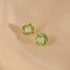 Pendientes de perlas de camelia elegantes con aguja de plata s925 de gran sensación, nuevos pendientes de flores frescas y dulces de estilo coreano 2023