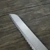 Cuchillo para Pan de Acero Completo Bolsa de Tostadas Baguette Corte Queso Cuchillo Dentado Listo para la Venta Venta Directa de Fábrica