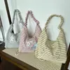 Bolsa de Lona Cuadros Nueva y Linda de Dibujos Animados para Mujer con Bordado, Bolsa Tote Versátil para la Escuela y el Trayecto