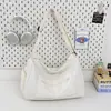 Textura Brumosa de Enfoque Suave, Estilo Relajado, Bolso Tote Verde Fruta para Estudiantes Universitarias, Adecuado para el Trabajo, Compras y Almacenamiento de Viajes Diarios