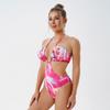 2024 Nuevo AliExpress Traje de baño sexy de una pieza europeo y americano para mujer comercio exterior Amazon conservador transfronterizo estampado retro