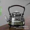 Tetera de vidrio borosilicato resistente a altas temperaturas, tetera de haz, tetera de gran capacidad, tetera gris ahumado, hervidor integrado para cocinar