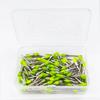 Productos de Comercio Exterior Cepillo Pulidor Mango Plateado Cepillo Pulidor Dental Cepillo Pulidor de Uñas Plano de Colores Punta Puntiaguda 100 Piezas/Caja